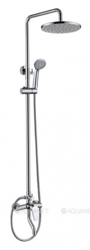 ELER  душевая колонна со смесителем для ванны, поворотный излив (верхний душ круглой формы)