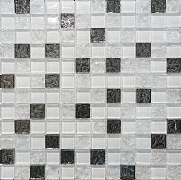 Декор Mosaic Glass Whit 300х300 