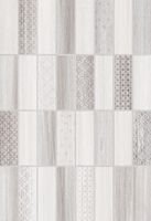 Облицовочная плитка Нидвуд 1Д - серый декор микс 400х275