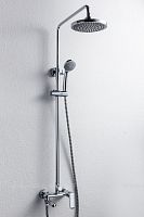 OPAL R душевая колонна со смесителем для ванны, поворотный излив (верхний душ круглой формы)