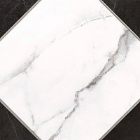 Керамический гранит Gretta 298*298 - белый рельеф 